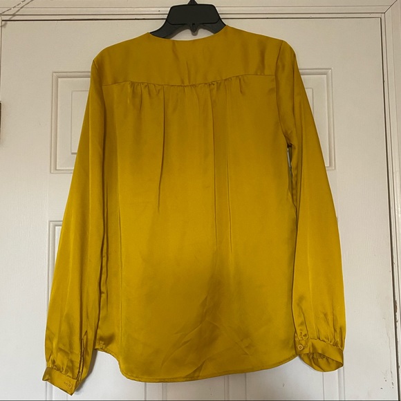 Silk yellow blouse - Picture 2 of 2